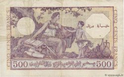 500 Francs ALGERIA  1944 P.095 VF