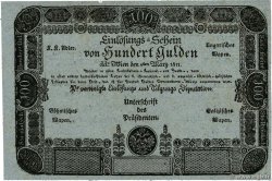 10 Gulden / 100 Gulden AUSTRIA  1811 P.A047b/49b XF
