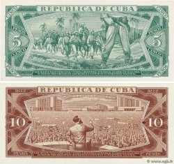 5 et 10 Pesos Remplacement CUBA  1984 P.103cr / P.104cr q.FDC
