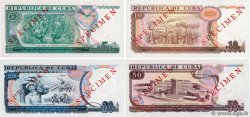 5, 10, 20, 50 Pesos Spécimen CUBA  1990 P.108S au P.111s AU