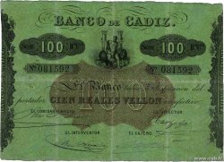 100 Reales De Vellon ESPAGNE  1863 PS.291 TB