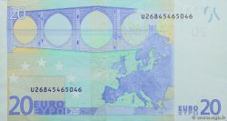 20 Euro Fauté EUROPE  2002 P.03u SUP