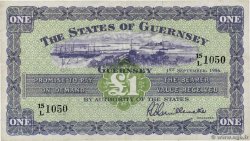 1 Pound GUERNSEY  1956 P.43a MBC+