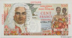 100 Francs La Bourdonnais Spécimen GUYANE  1946 P.23s pr.SPL
