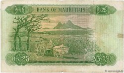 25 Rupees Remplacement MAURITIUS  1967 P.32br fS