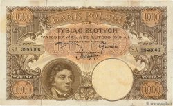 1000 Zlotych POLONIA  1919 P.059a q.BB
