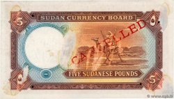 5 Pounds Annulé SUDAN  1956 P.04 q.SPL