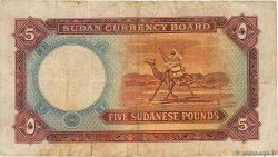 5 Pounds SUDAN  1956 P.04 S