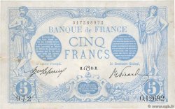 5 Francs BLEU lion inversé FRANCE  1916 F.02bis.04 TTB