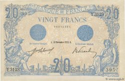 20 Francs BLEU  FRANCE  1912 F.10.02