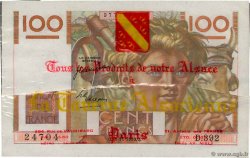 100 Francs JEUNE PAYSAN Publicitaire FRANCE  1950 F.28.28