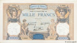 1000 Francs CÉRÈS ET MERCURE type modifié FRANCE  1938 F.38.28 SPL+
