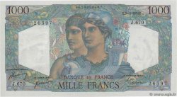 1000 Francs MINERVE ET HERCULE FRANKREICH  1950 F.41.33 fST