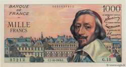 1000 Francs RICHELIEU FRANCE  1953 F.42.03 AU