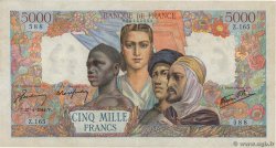 5000 Francs EMPIRE FRANCAIS FRANKREICH  1944 F.47.07 fVZ