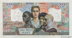 5000 Francs EMPIRE FRANÇAIS FRANCIA  1945 F.47.12 EBC