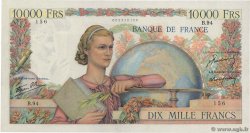10000 Francs GÉNIE FRANÇAIS FRANKREICH  1946 F.50.04 VZ