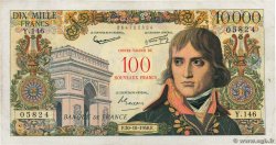 100 NF sur 10000 Francs BONAPARTE FRANCIA  1958 F.55.01 BC