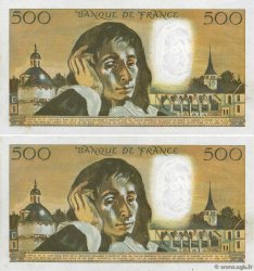 500 Francs PASCAL Consécutifs FRANCIA  1969 F.71.04 EBC+
