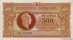500 Francs MARIANNE fabrication anglaise FRANCE  1945 VF.11.01 AU-