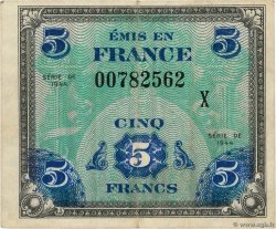 5 Francs DRAPEAU FRANCIA  1944 VF.17.03 MBC