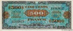 500 Francs DRAPEAU FRANCIA  1944 VF.21.01 FDC