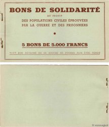 5000 Francs BON DE SOLIDARITE FRANCE Regionalismus und verschiedenen  1941 KL.13A1 fST+