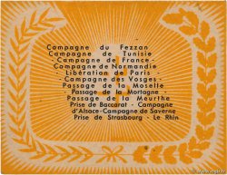 3 Francs Division LECLERC FRANCE regionalismo e varie  1944 KL.A1 q.FDC