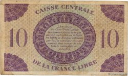 10 Francs AFRIQUE ÉQUATORIALE FRANÇAISE Brazzaville 1944 P.11a BC