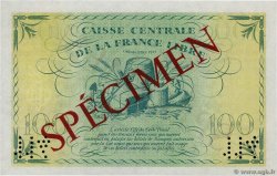 100 Francs Spécimen AFRIQUE ÉQUATORIALE FRANÇAISE Brazzaville 1941 P.13s pr.SPL