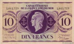 10 Francs AFRIQUE ÉQUATORIALE FRANÇAISE  1943 P.16c fST
