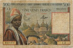 500 Francs AFRIQUE ÉQUATORIALE FRANÇAISE  1957 P.33 fS