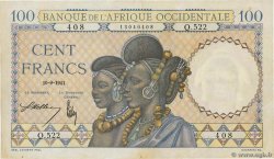 100 Francs FRENCH WEST AFRICA  1941 P.23 BB