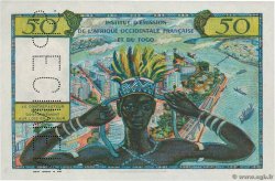 50 Francs Spécimen FRENCH WEST AFRICA  1956 P.45s q.FDC