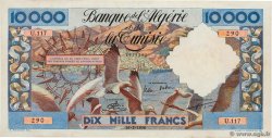 10000 Francs ALGERIEN  1956 P.110 VZ