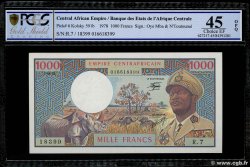 1000 Francs CENTRAL AFRICAN REPUBLIC  1978 P.06 XF+