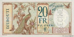 20 Francs Spécimen DJIBOUTI  1932 P.07as pr.NEUF