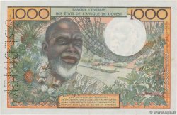 1000 Francs Spécimen WEST AFRIKANISCHE STAATEN  1959 P.004s VZ+