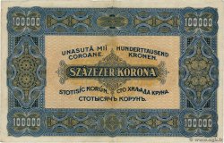100000 Korona HUNGARY  1923 P.072a VF-