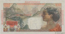 100 Francs La Bourdonnais MARTINIQUE  1946 P.31a VF+