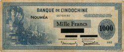 1000 Francs NOUVELLE CALÉDONIE  1943 P.45 pr.TB