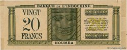20 Francs NEW CALEDONIA  1944 P.49 XF+