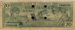20 Francs Annulé NEW CALEDONIA  1944 P.49s G