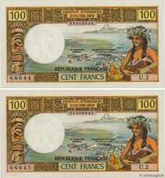 100 Francs Consécutifs NOUVELLE CALÉDONIE  1972 P.63b UNC