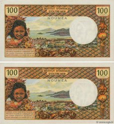 100 Francs Consécutifs NOUVELLE CALÉDONIE  1972 P.63b ST