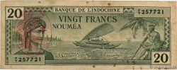 20 Francs NUOVE EBRIDI  1945 P.07 MB