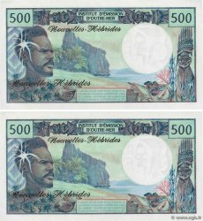 500 Francs Consécutifs NUOVE EBRIDI  1979 P.19b FDC