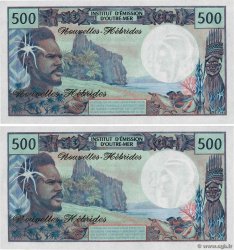 500 Francs Consécutifs NUOVE EBRIDI  1980 P.19c FDC