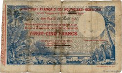 25 Francs NUOVE EBRIDI  1921 P.A1 q.B