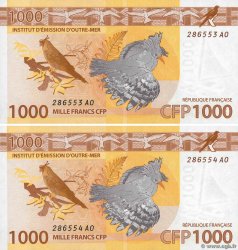 1000 Francs Consécutifs FRENCH PACIFIC TERRITORIES  2014 P.06 q.AU